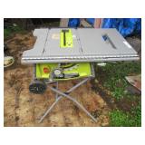 RYOBI RTS22 10″ PORTABLE TABLE SAW WITH ROLLING STAND