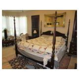 ELEGANT CHERRY WOOD KING SIZE BED FRAME MADE BY KINCAID
