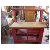 WATERLOO WORKBENCH WITH OVERHEAD LIGHT TWO DRAWERS STORAGE