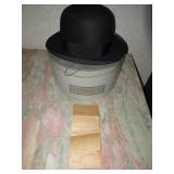 ANTIQUE PALCO BEAVER FELT TOP HAT IN EXCELLENT CONDITION WITH ORIGINAL BOX AND RECEIPT