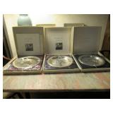 4 AUDUBON SOCIETY STERLING SILVER PLATES BY JAMES FENWICK LANSDOWNE INCLUDING THE CARDINAL, THE GOLD