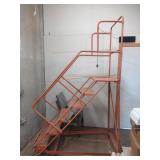 LOUISVILLE LADDER COMPANY SIX STEP ROLLING WAREHOUSE LADDER