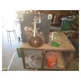 CUSTOM BUILT AUTOMATION BANDING MACHINE MOUNTED TO A HEAVY DUTY CART WITH EXTRAS