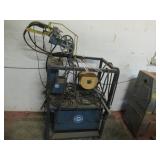 CUSTOM MADE MILLER WELDING CART WITH MILLER RCMP – 4 MP-30E ARC GAS TIG MIG SETUP