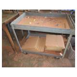 GRAY TWO-TIER SHOP CART