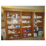 CUSTOM BUILT BOOKCASE UNIT THAT MEASURES 101 X 16 X 86 EXPERT REMOVAL REQUIRED!