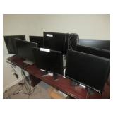 EIGHT PC MONITORS THAT WERE REMOVED FROM A WORKING ENVIRONMENT E