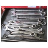 THREE DRAWERS OF ASSORTED CRAFTSMAN WRENCHES