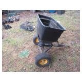 HEAVY DUTY PULL BEHIND TRACTOR LAWN HOPPER, SPREADER FERTILIZER