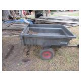 EAVY DUTY, RUBBERMAID LAWN AND GARDEN, MOWER TOWABLE TILT DUMP WAGON