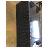 Wicker coffee table glass top