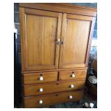 Antique Pine English armoire
