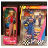 Barbie Dolls Nascar Coke