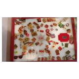 Hundreds of Collector Coke Pins