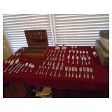 AWESOME MARIETTA ESTATE 70 PC STERLING FLATWARE, FINE CHINA, CRYSTAL, COLLECTIBLES