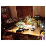 VERY IMPORTANT ATLANTA ESTATE 30 TIFFANY STYLE LAMPS,RARE PRIMITIVE FURNITURE,DESIGNER SHOES, PURSES