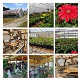 Fantastic Estate Sale inside & Gerbera Daisy Greenhouse & Farm Sale!