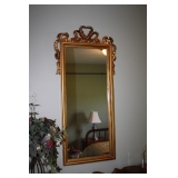 GOLD ORNATE WALL MIRROR
