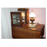 DRUG STORE DISPLAY UNIT AND DROP LEAF TABLE