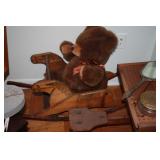 VINTAGE WOOD ROCKING HORSE
