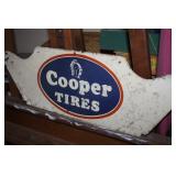 VINTAGE COOPER TIRES SIGN