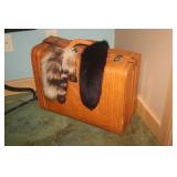 LEATHER CRAVED SUITCASE