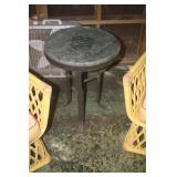 MARBLE N METAL TABLE