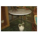 MARBLE N METAL TABLE