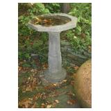 CEMENT BIRD BATH