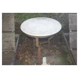 MARBLE N METAL TABLE