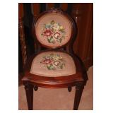 NEEDLE POINT CHAIR