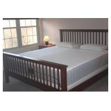 KING BED + MATTRESS  ( NO BOX SPRING)