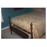 VINTAGE PINEAPLE 4 POSTER BED