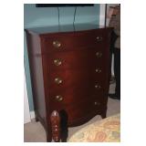 VINTAGE MAHOGANY HI BOY