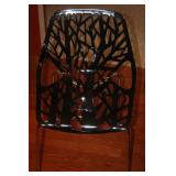 FOUR STACKING CHAIRS