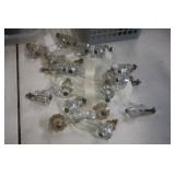 ANTIQUE GLASS DRAWER PULLS
