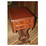 BETTER PICTURE OF DROP LAEF LAMP TABLE