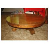 CUT DOWN COFFEE TABLE SIZE VINTAGE OAK TABLE