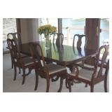 CHERRY DINING TABLE + 6 CHAIRS