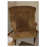 COURDOROY WING BACK CHAIR
