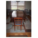 DINING ROOM TABLE + 6 CHAIRS