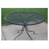 WROUGHT IRON PATIO TABLE