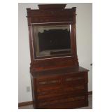VICTORIAN DRESSER WITH MARBLE TOP