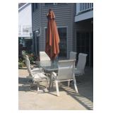 PATIO TABLE + 6 CHAIRS