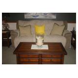 LA Z BOY SOFA + COFFEE TABLE