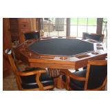 BUMPER / POKER / TABLE AND 4 CHAIRS