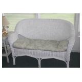 WICKER LOVE SEAT