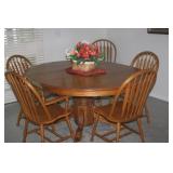 OAK TABLE SET