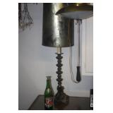 TABLE AND PULL DOWN HANGING LAMP