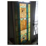 STAIN GLASS WINDOW 34 X 68